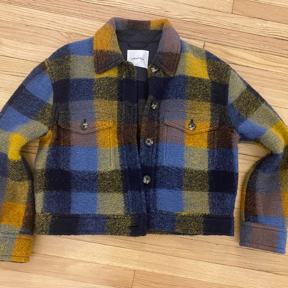 Aritzia Jackets & Blazers - Aritzia Cropped Ganna Jacket Midnight Ochre S Small